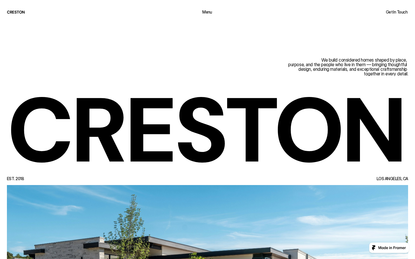 Creston template preview