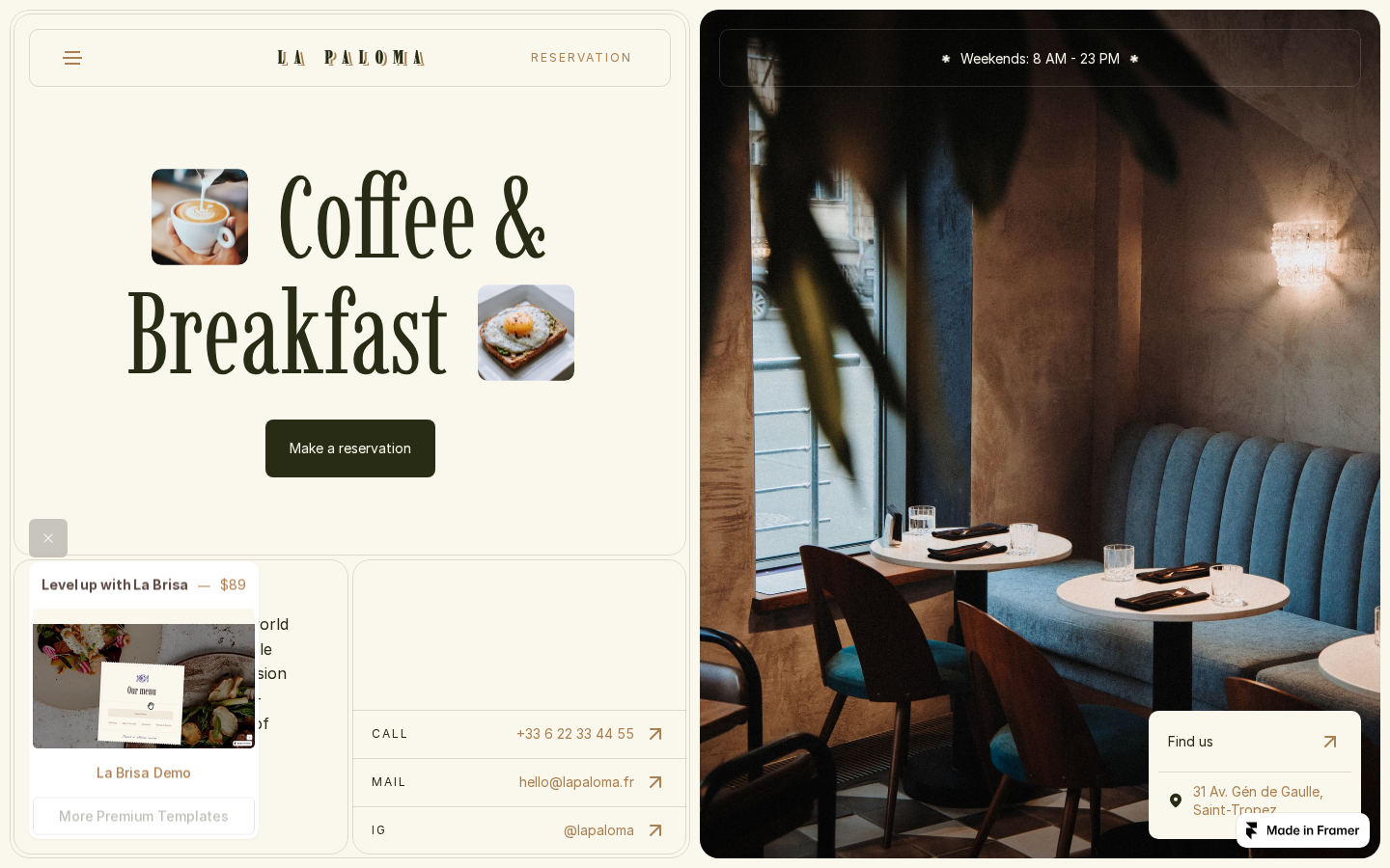 Crumb template preview