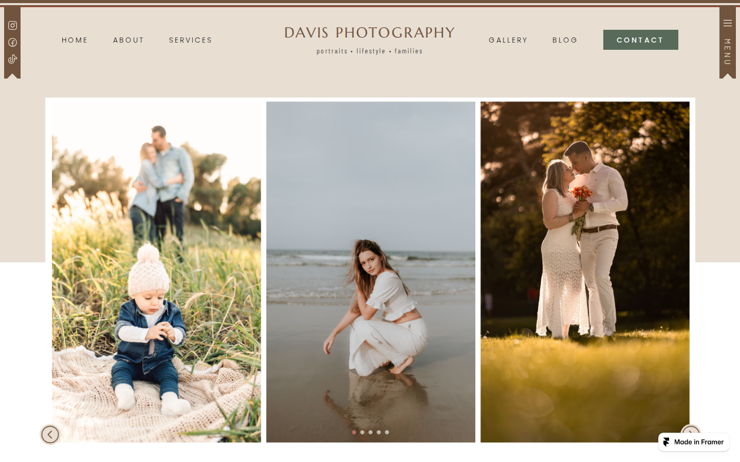Davis Photos template preview