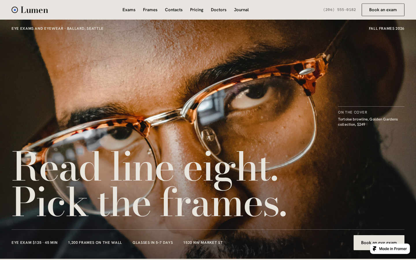 Diopter template preview