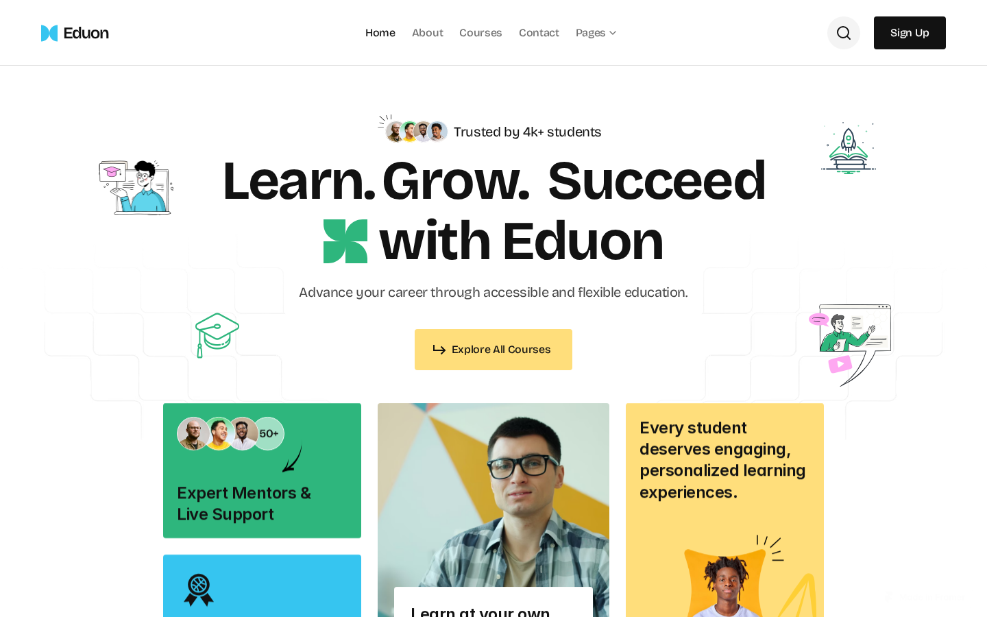 EduOn template preview
