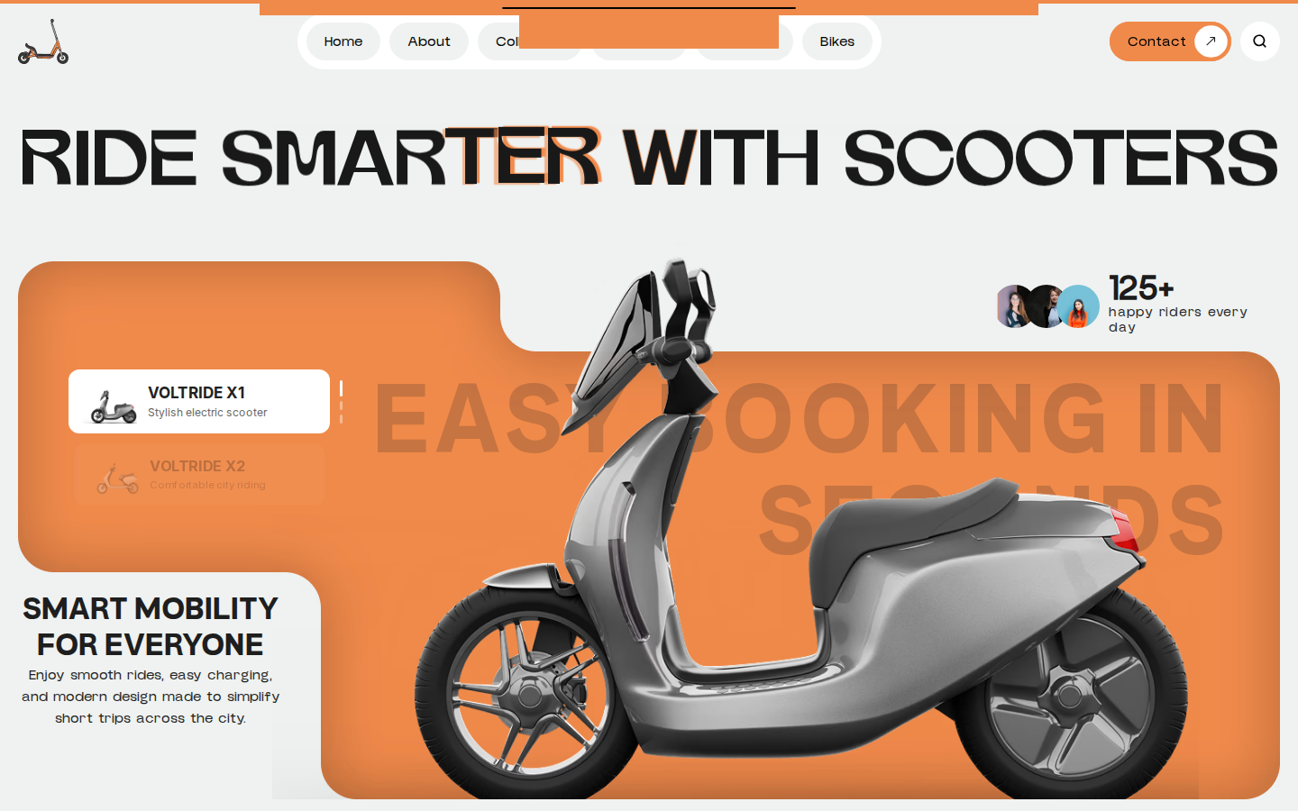Electric Scooter template preview