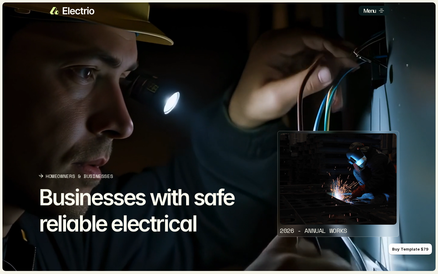 Electrio template preview