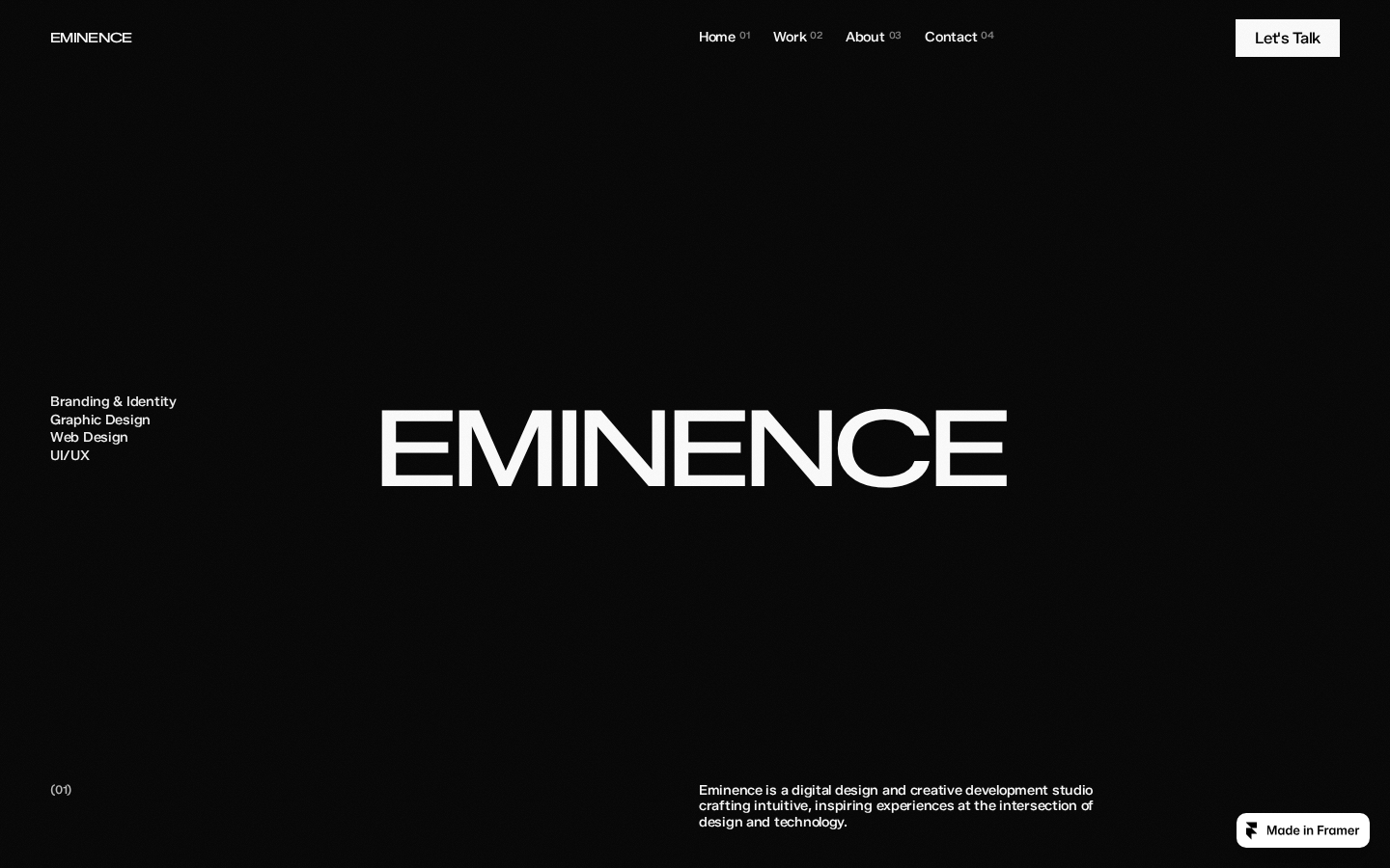 Eminence template preview