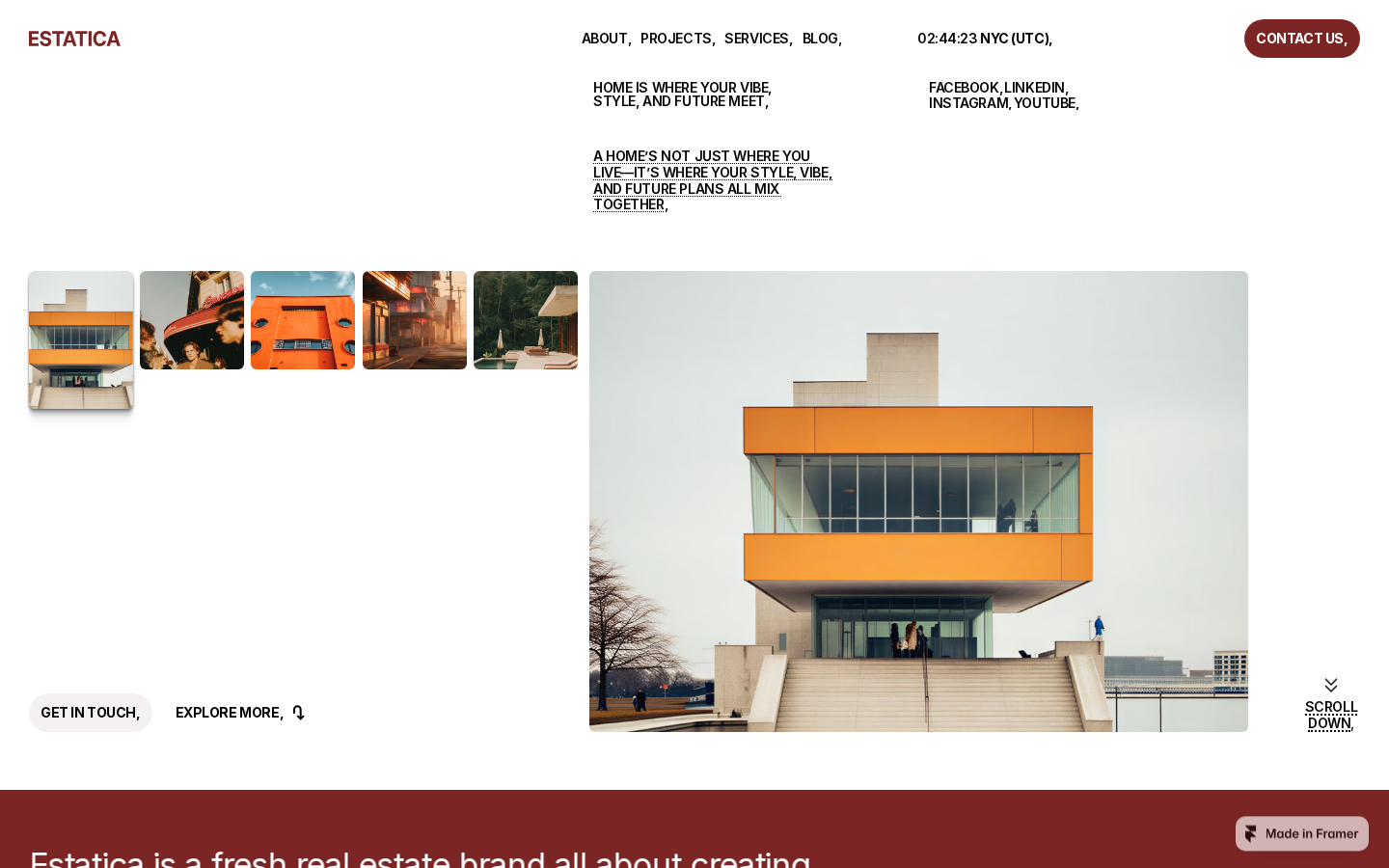 Estatica template preview