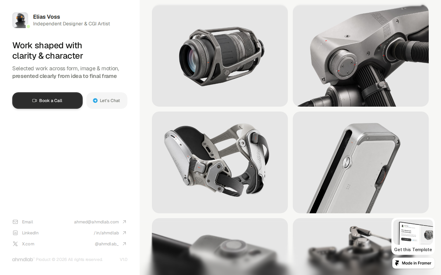 Everfolio template preview