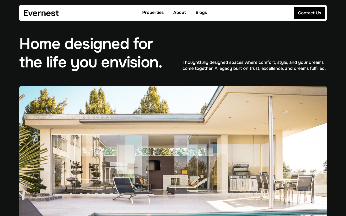 Evernest template preview