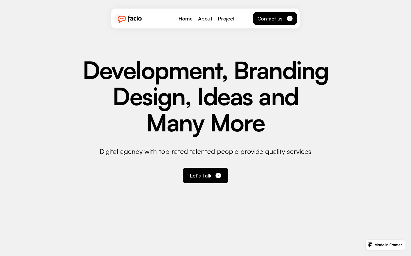 Facio template preview