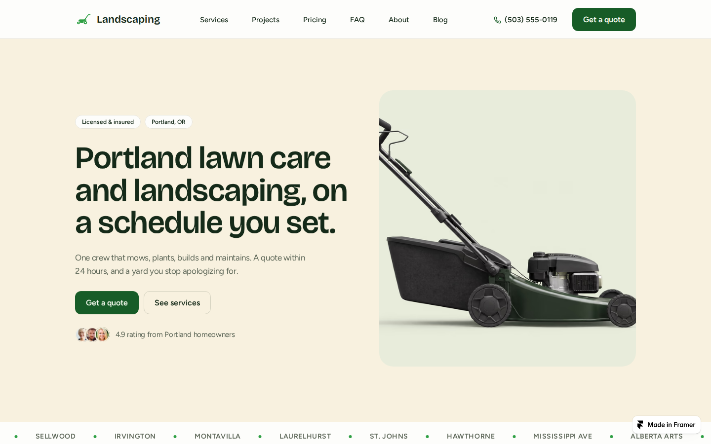 Fairlawn template preview