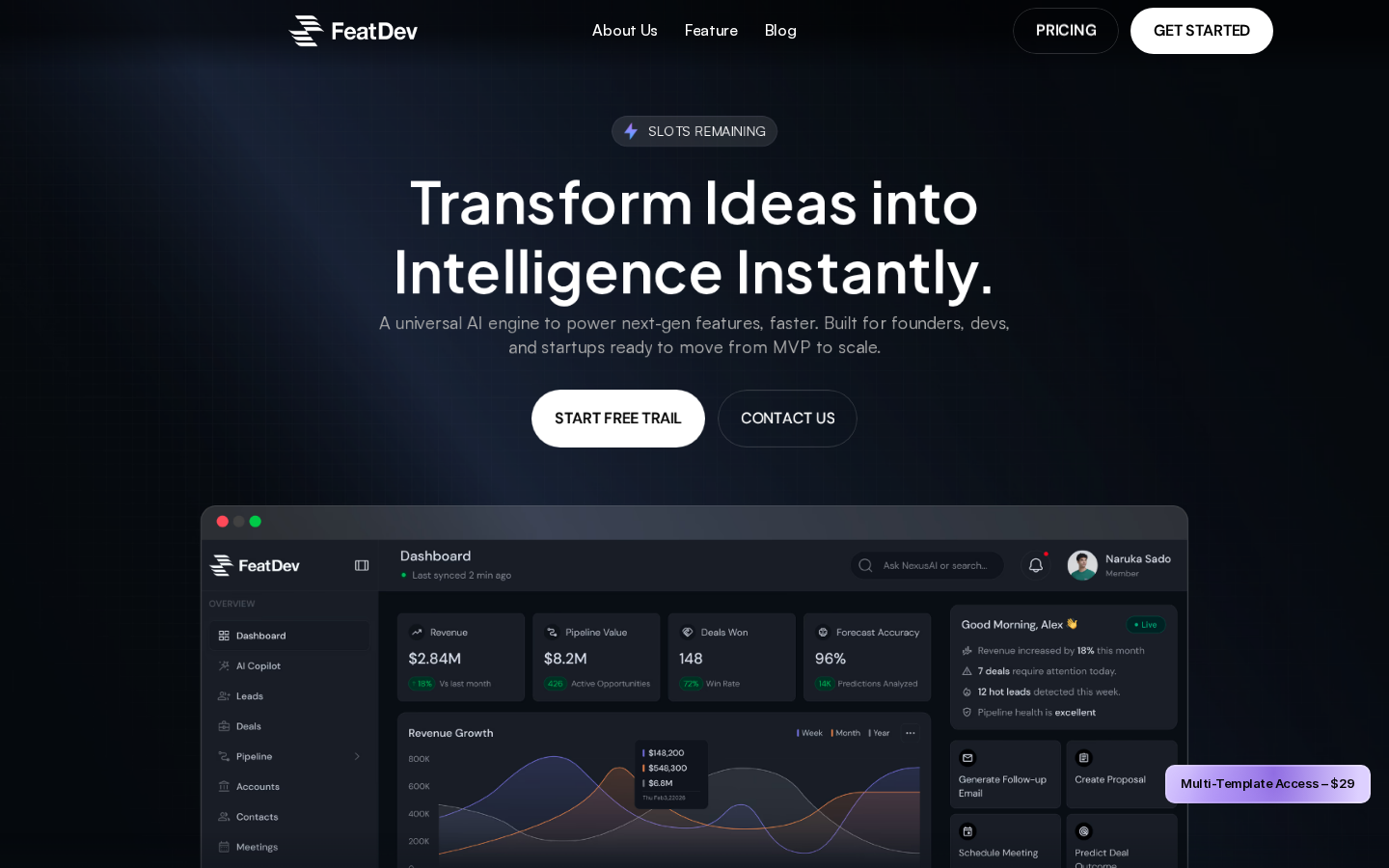FeatDev template preview