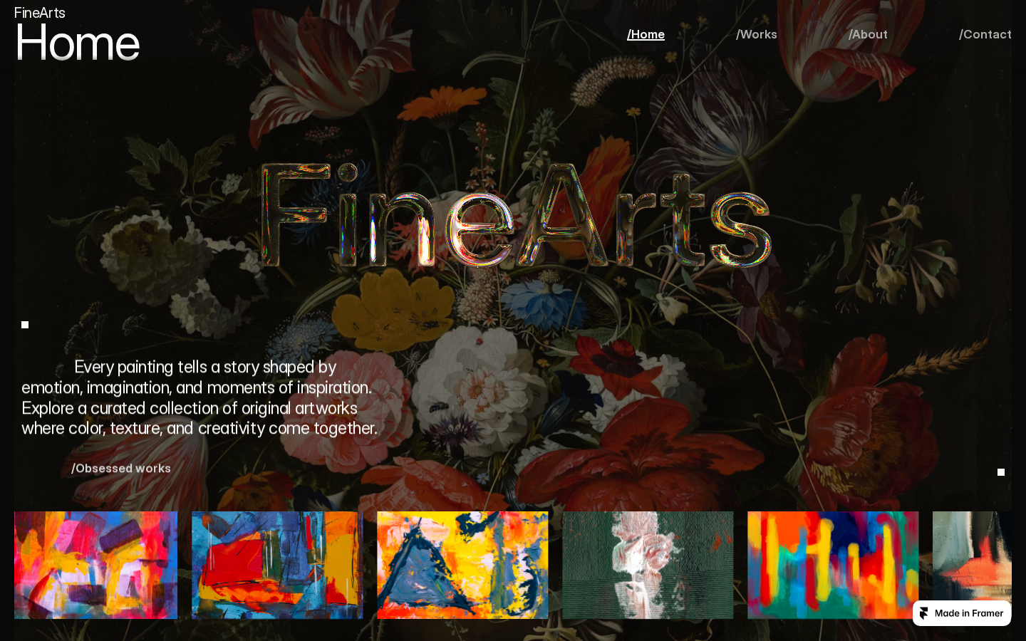 FineArts template preview