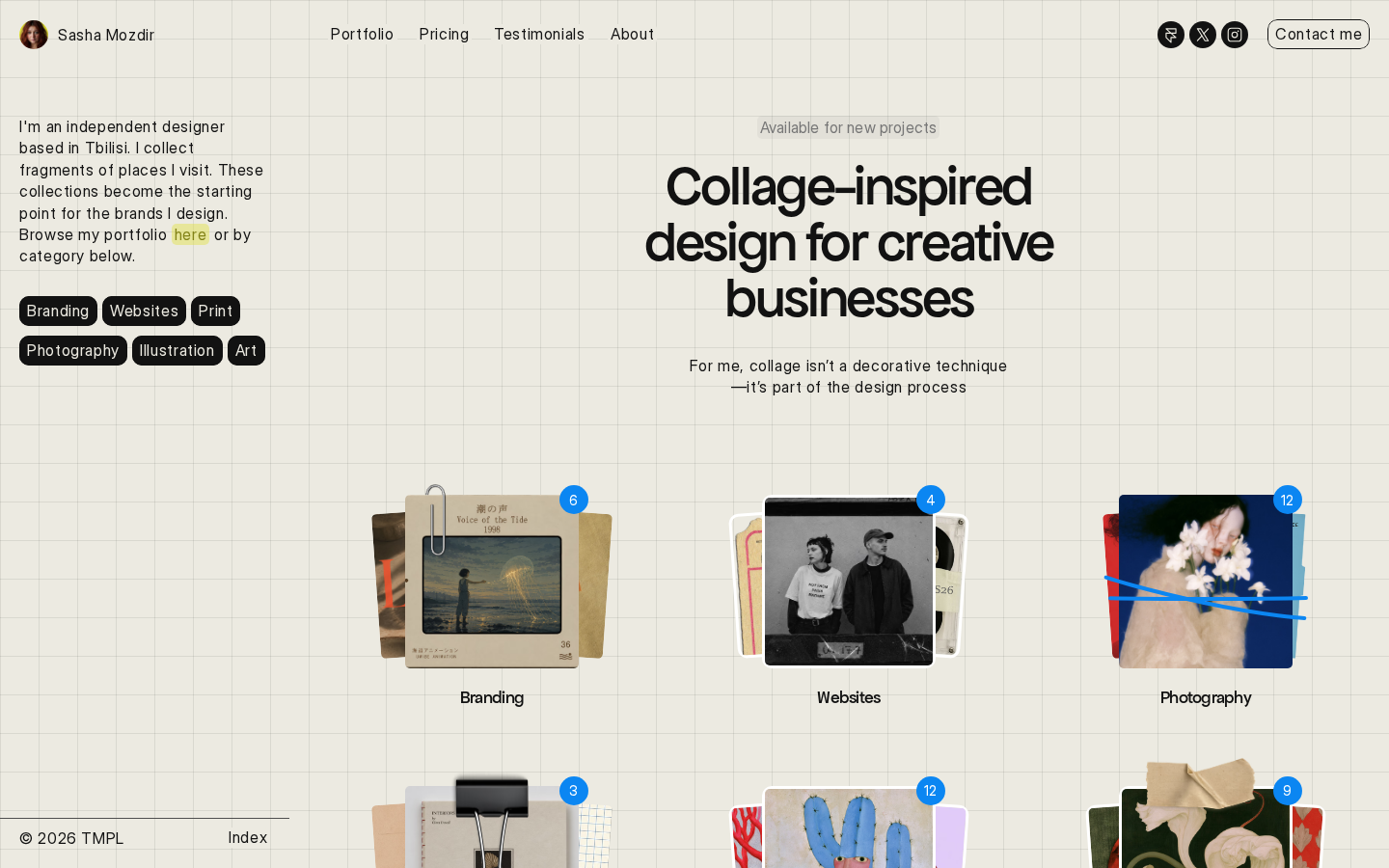 Foldex template preview