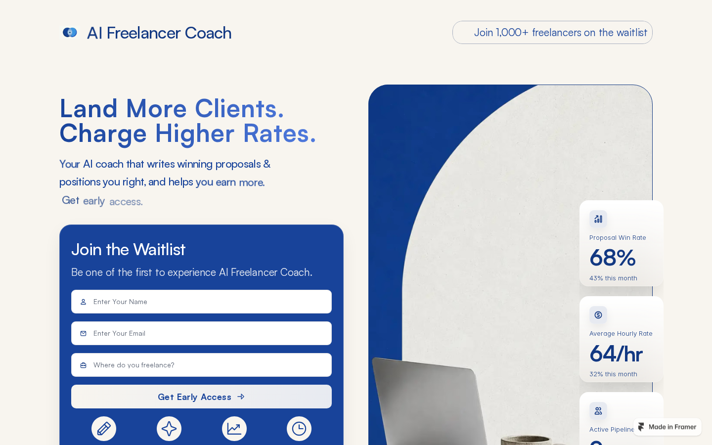 Freelancer Coach template preview