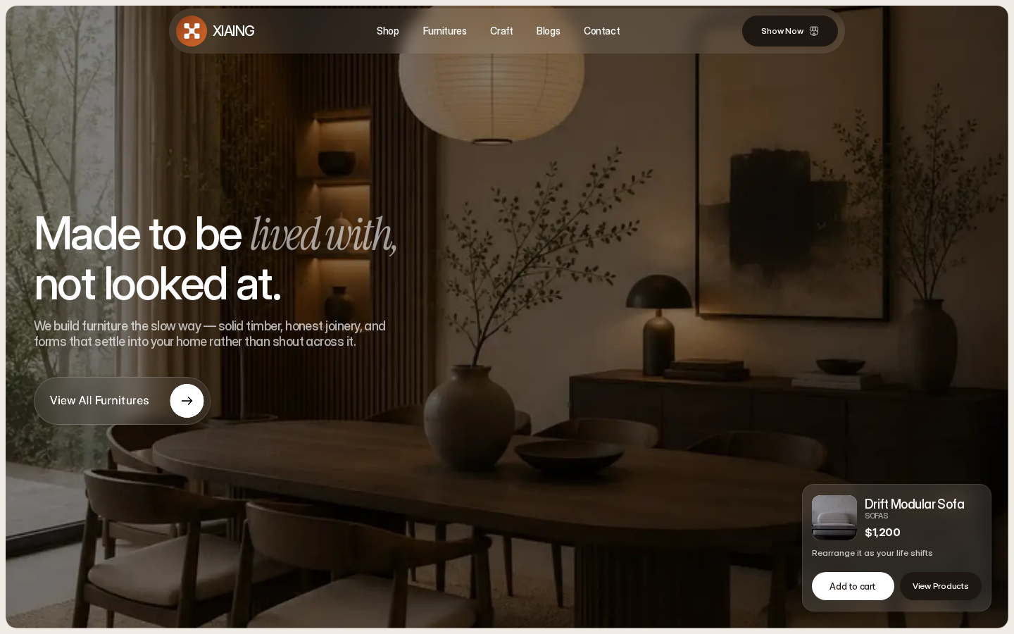Furniture · XIAING template preview