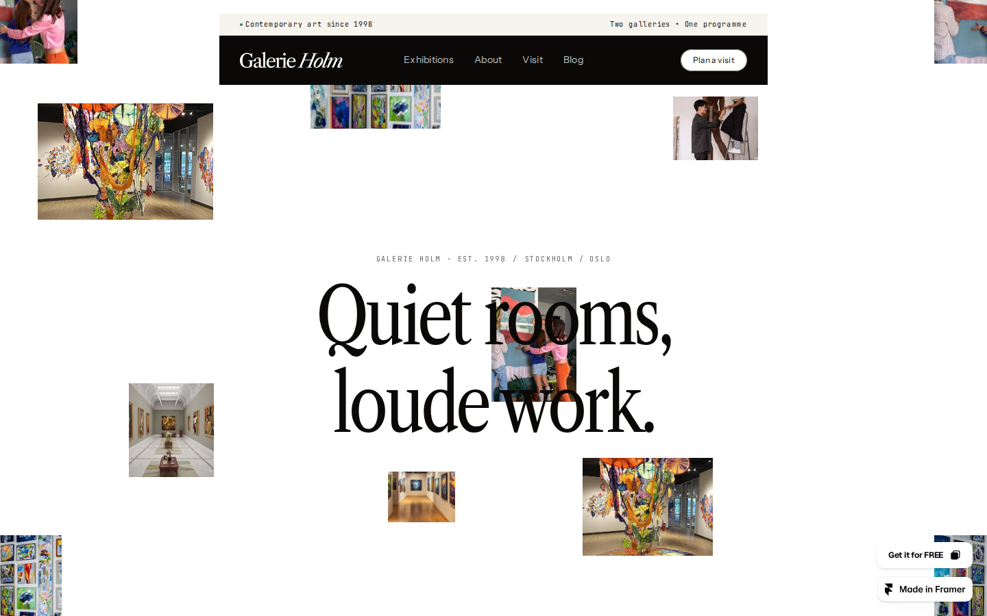 Galerie Holm template preview