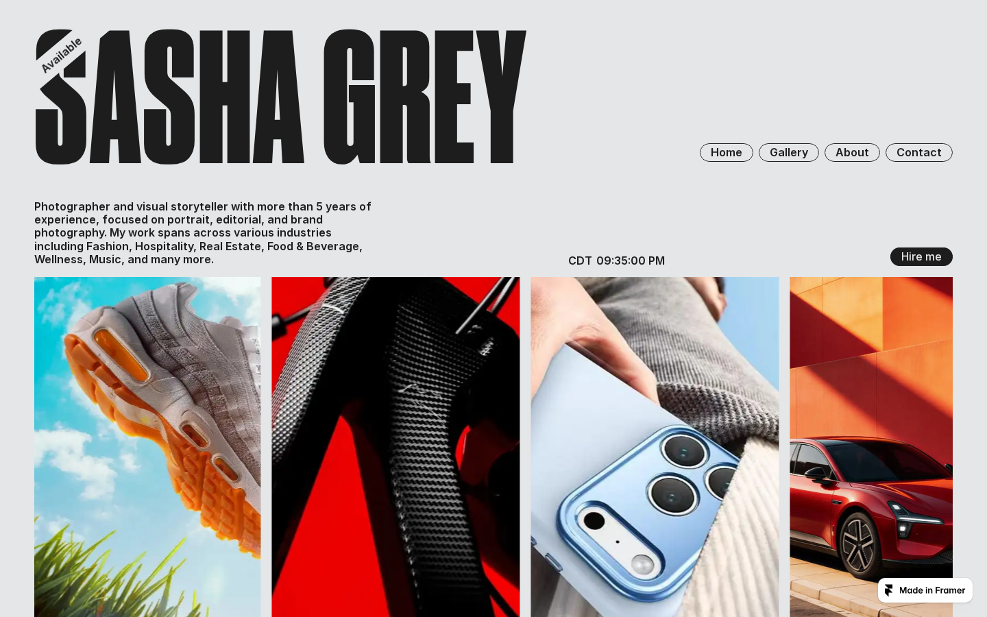 Gallary template preview