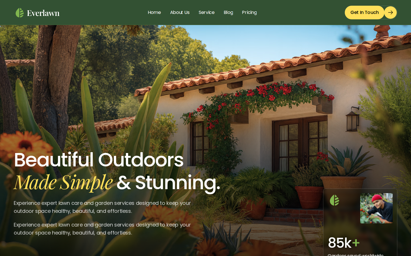 Gardening - Landscap template preview