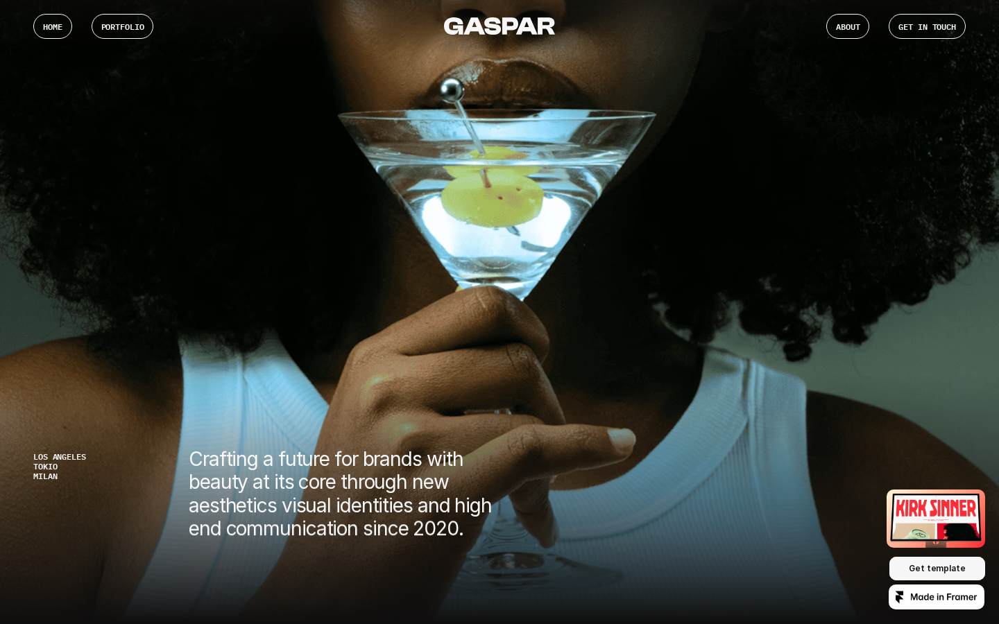 Gaspar Pro template preview