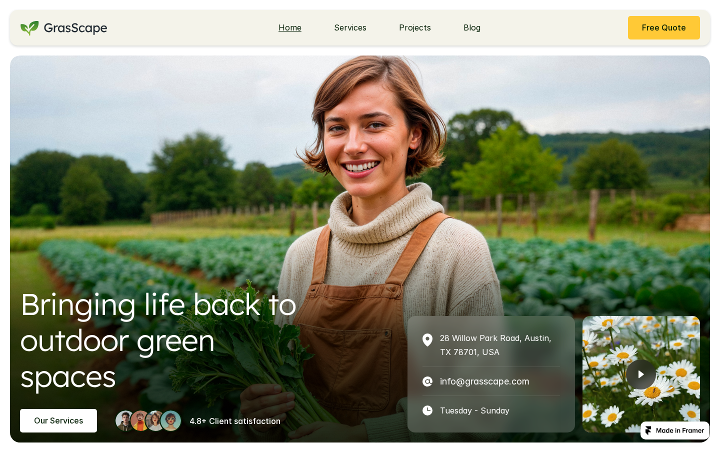 GrasScape template preview