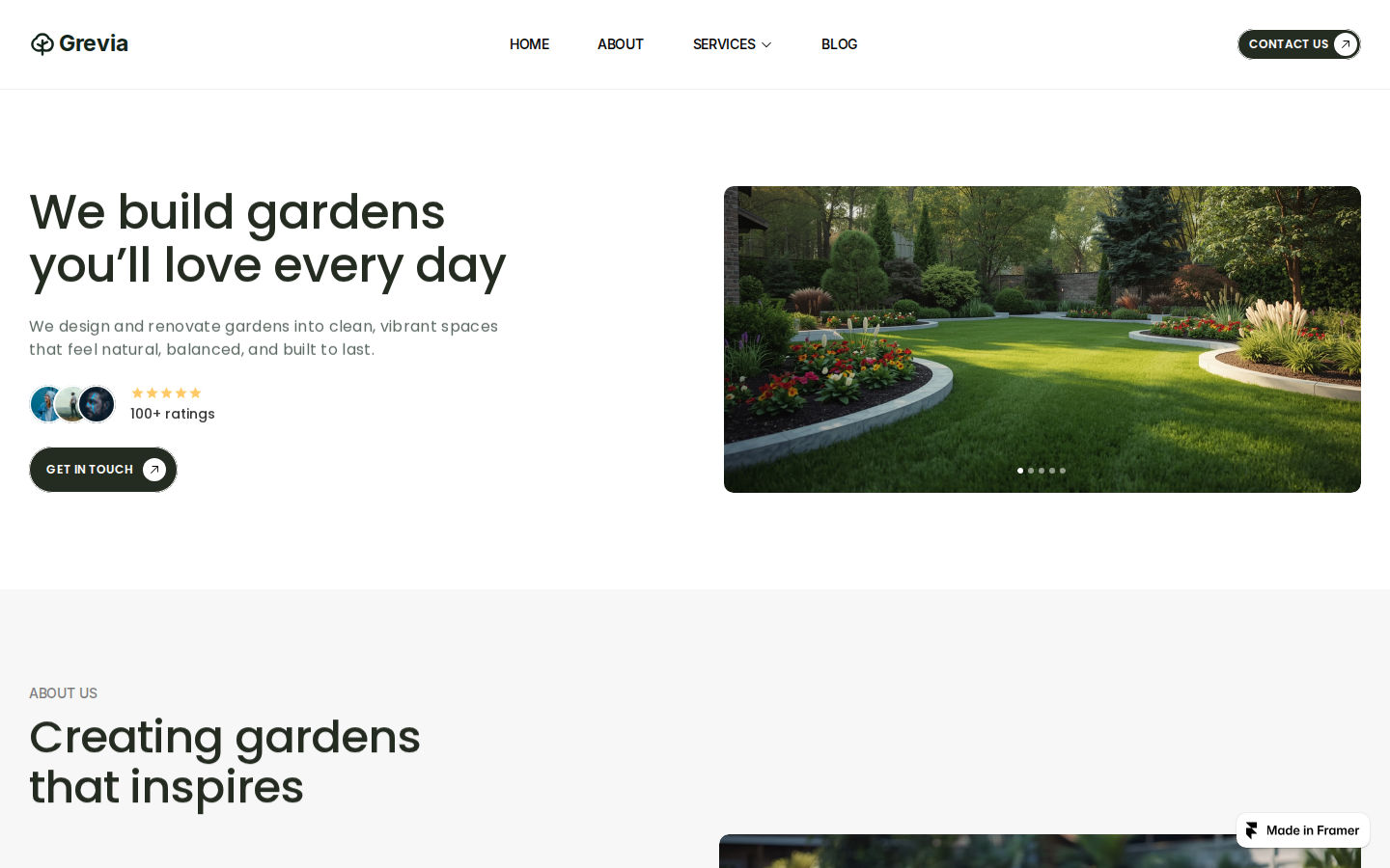 Grevia Gardening template preview