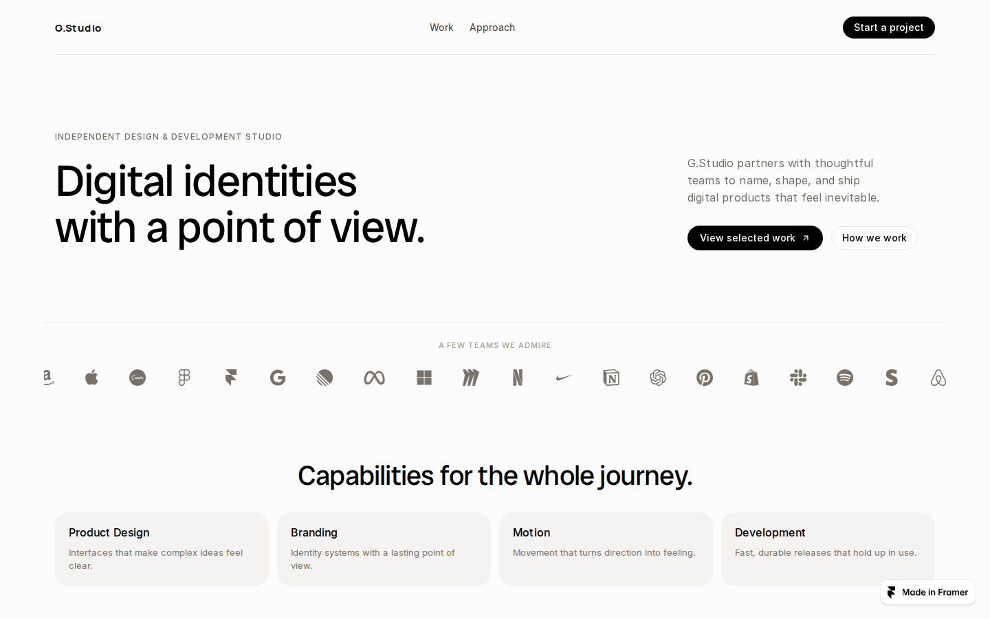 GStudio template preview