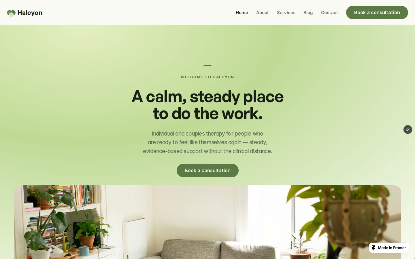 Halcyon Calm template preview