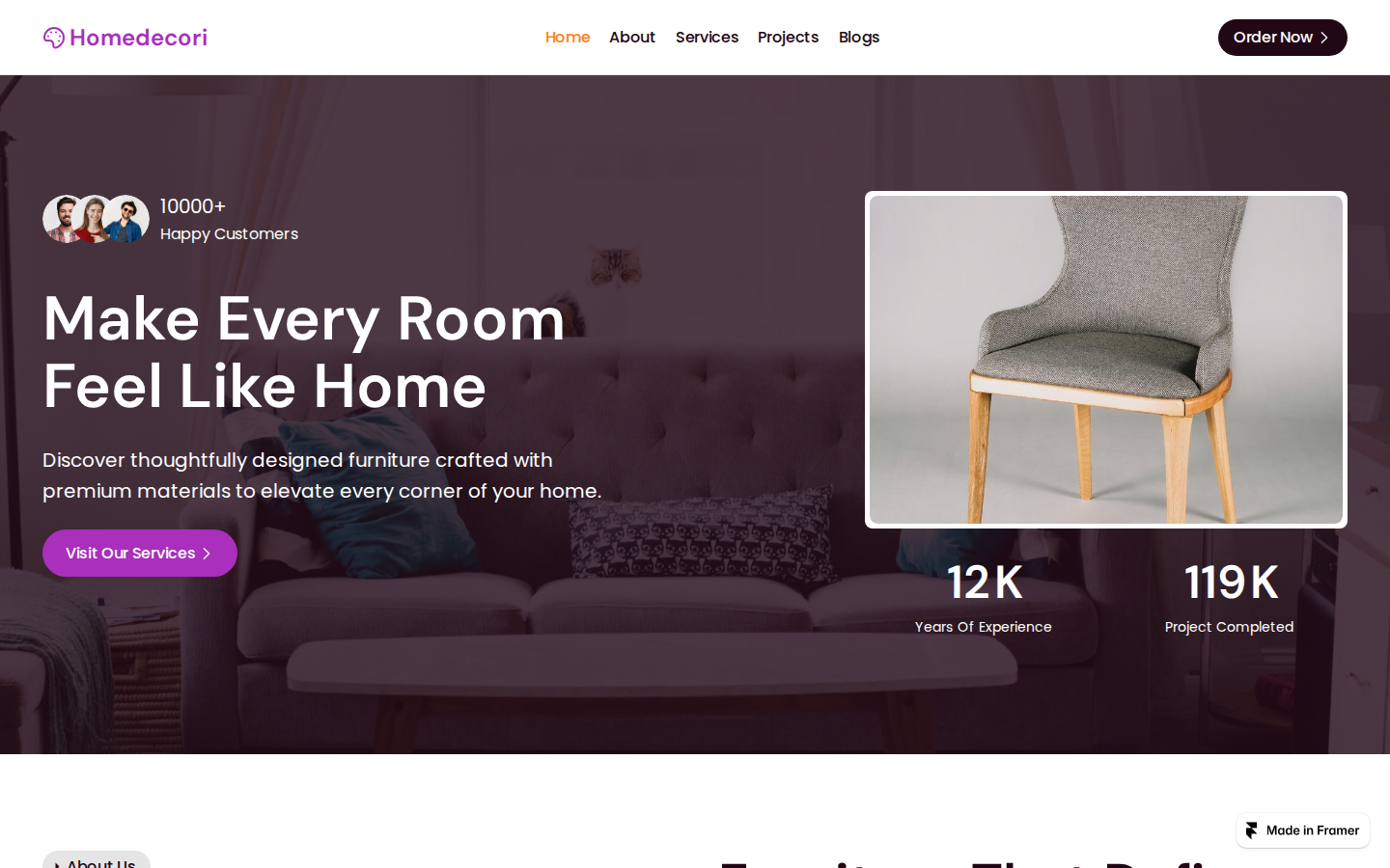 Homedecori template preview