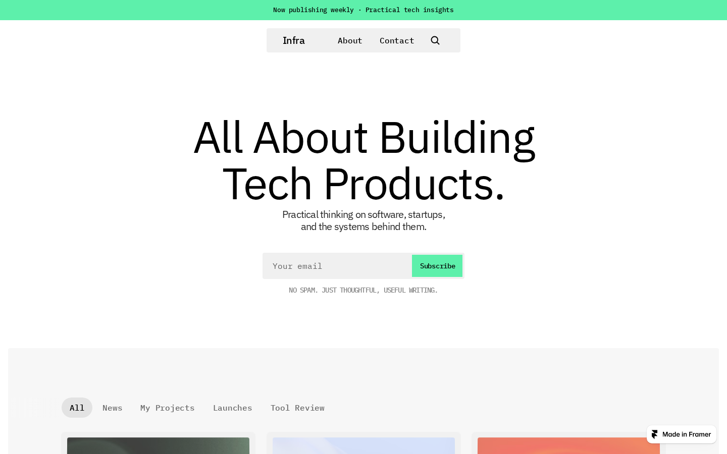 Infra template preview