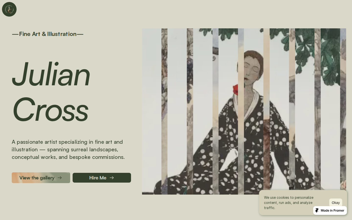 Julian Cross template preview