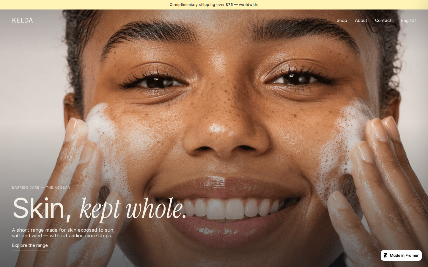 Kelda template preview