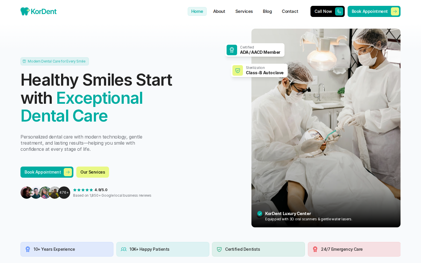 KorDent template preview