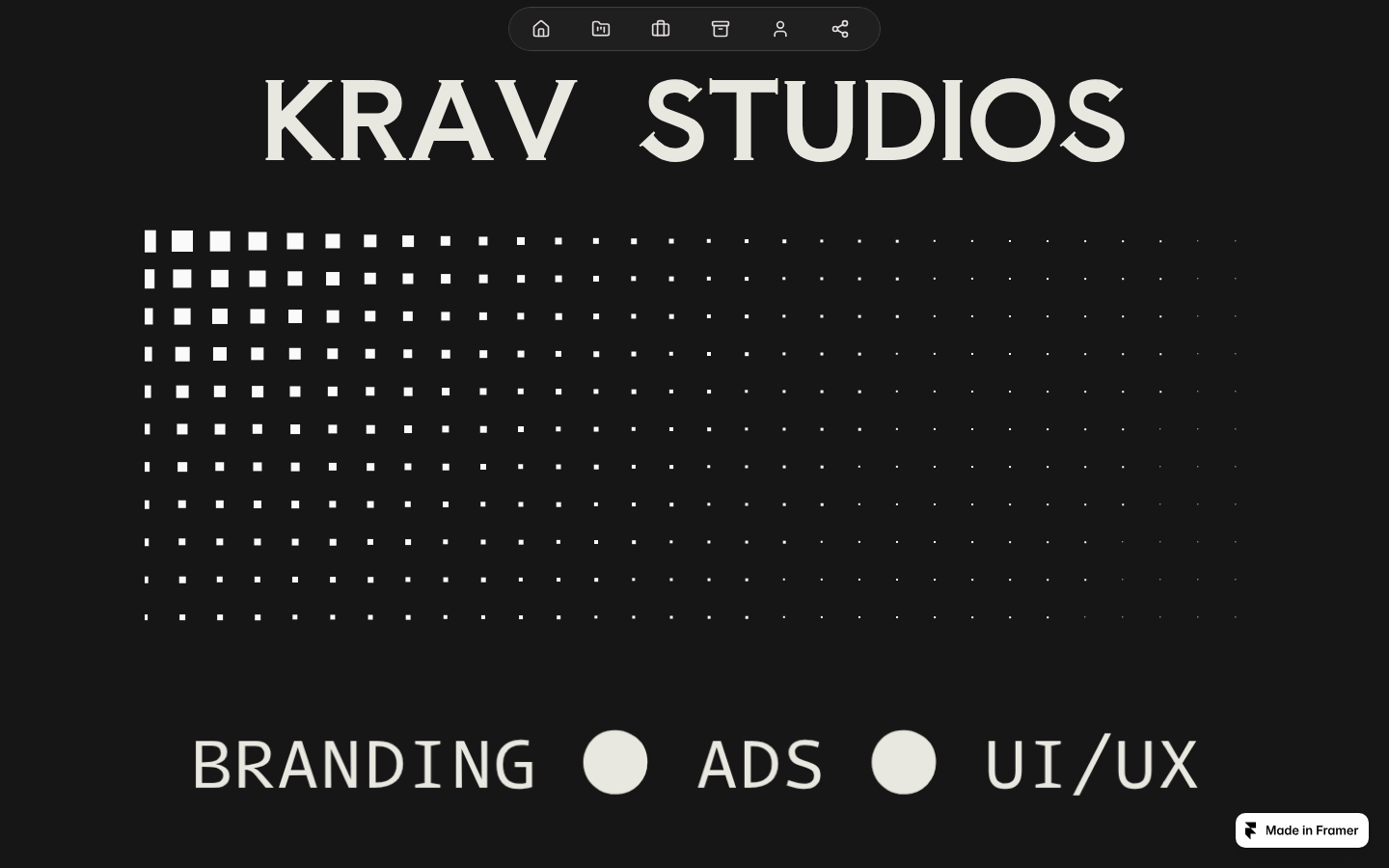 KravFolio template preview