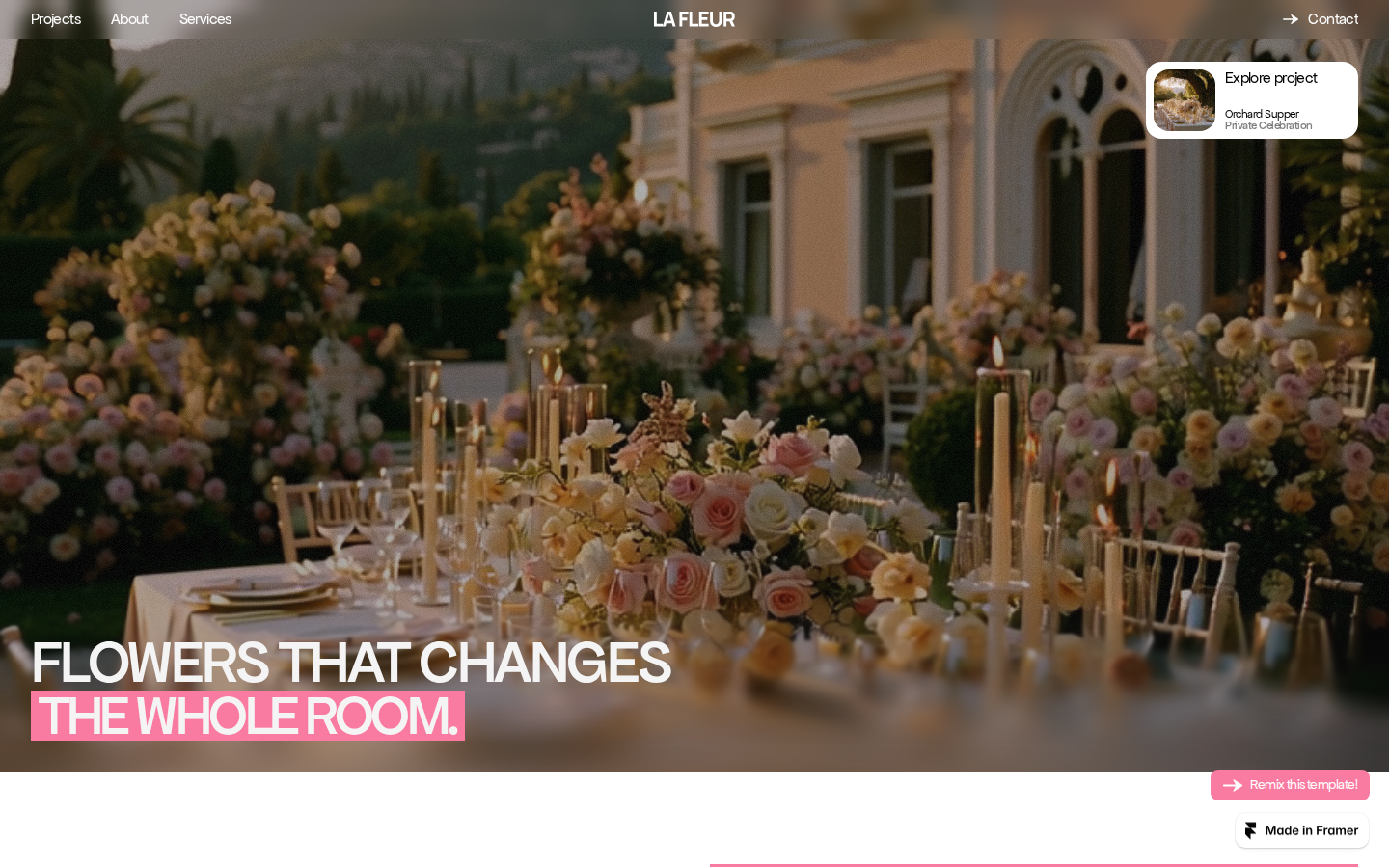 La Fleur template preview