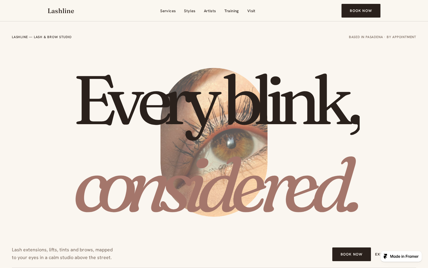 Lashline template preview