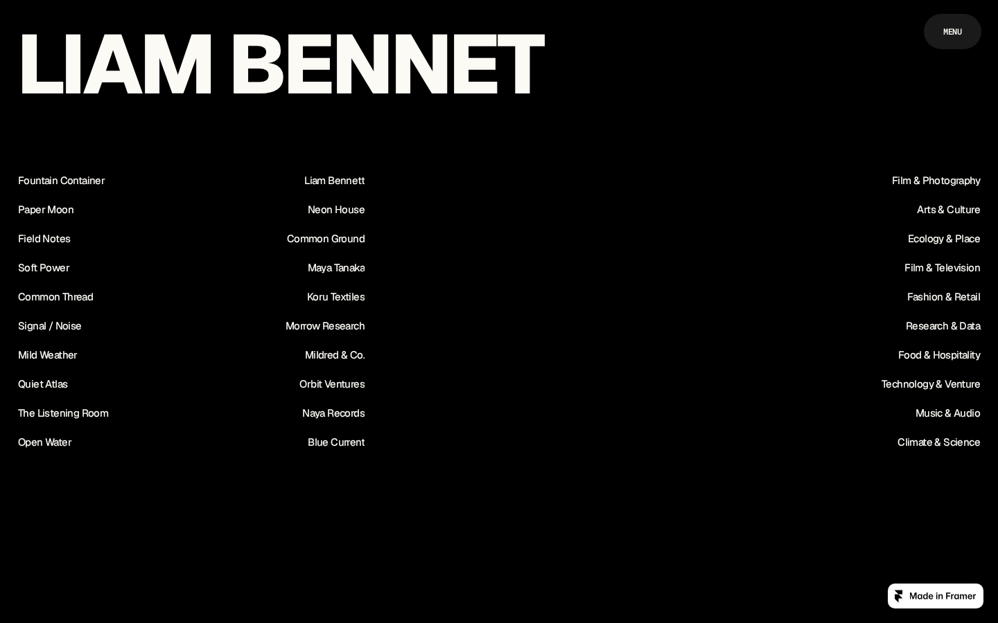 Liam Bennet template preview