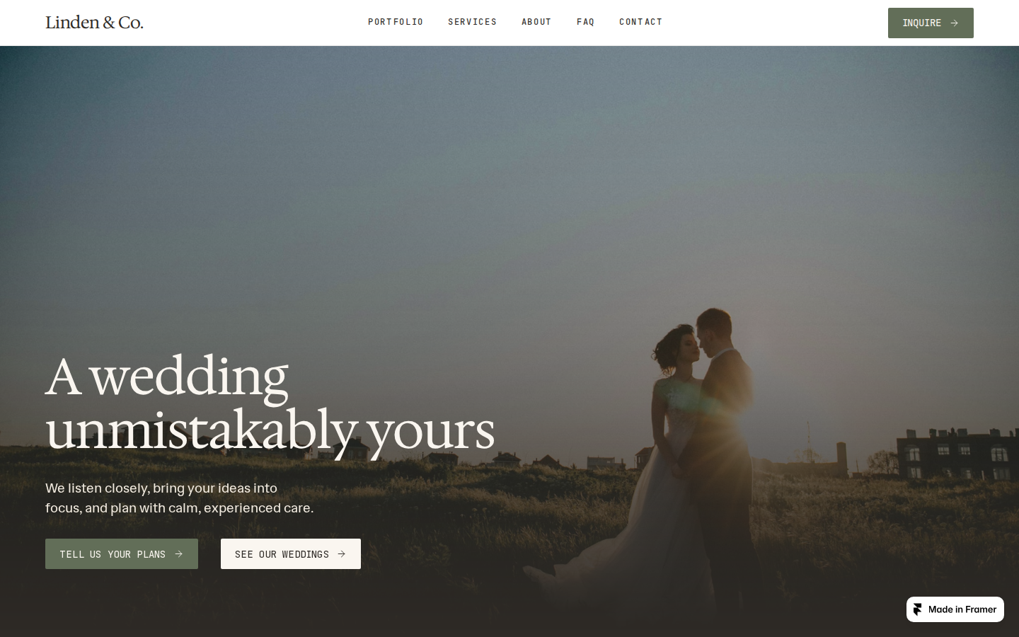 Linden template preview