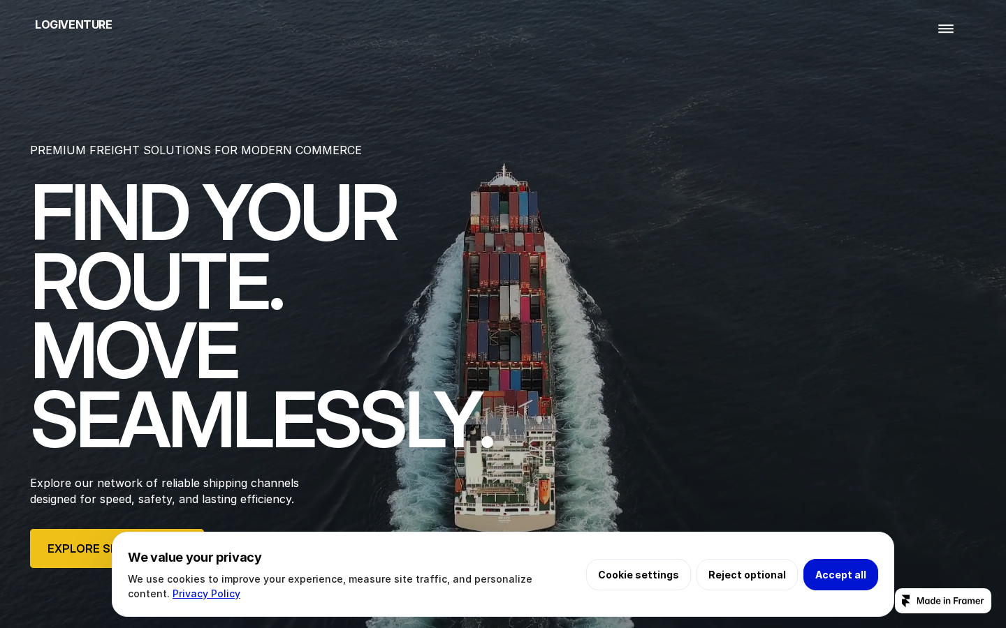 LogiVenture template preview