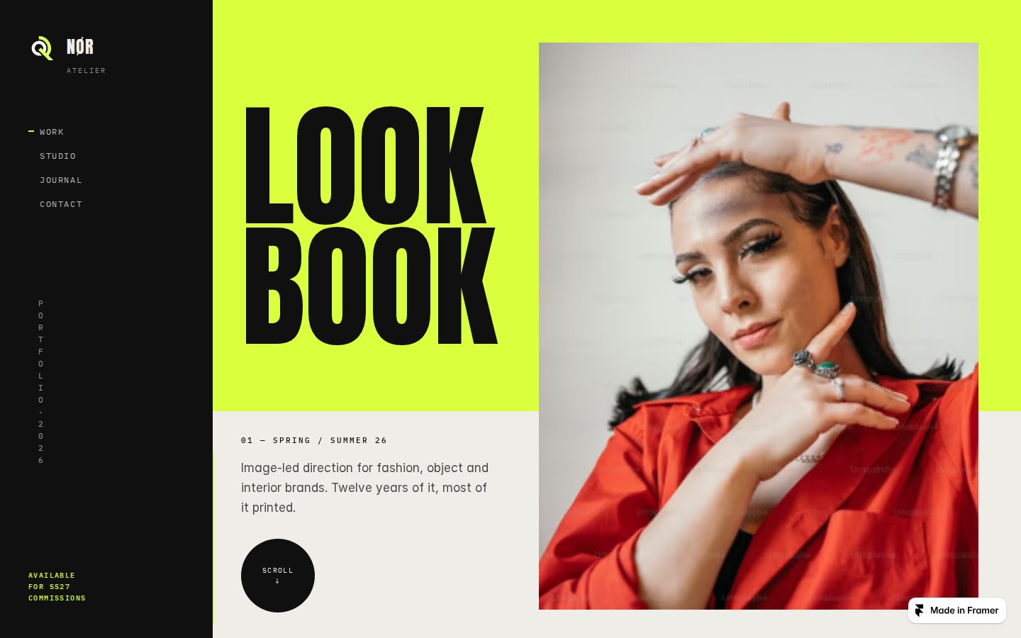 LOOK BOOK template preview