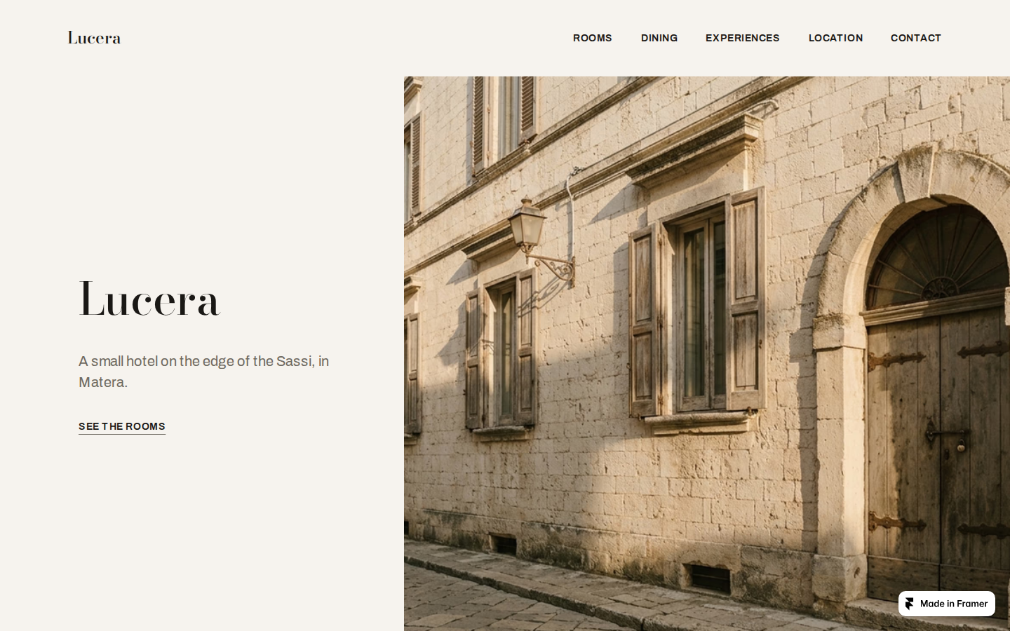 Lucera template preview