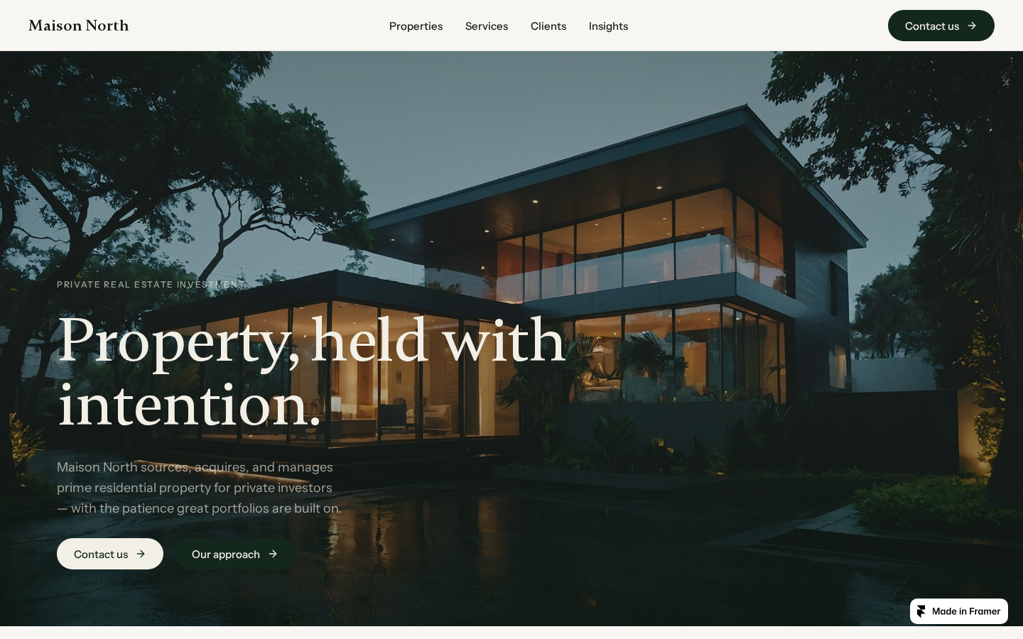 Maison North template preview
