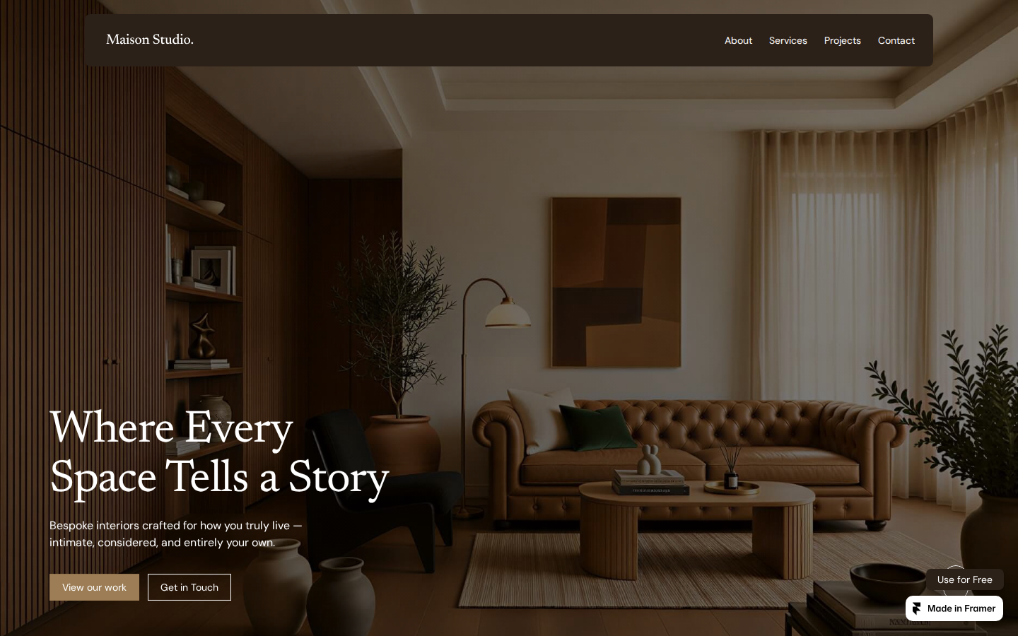 Maison Studio template preview