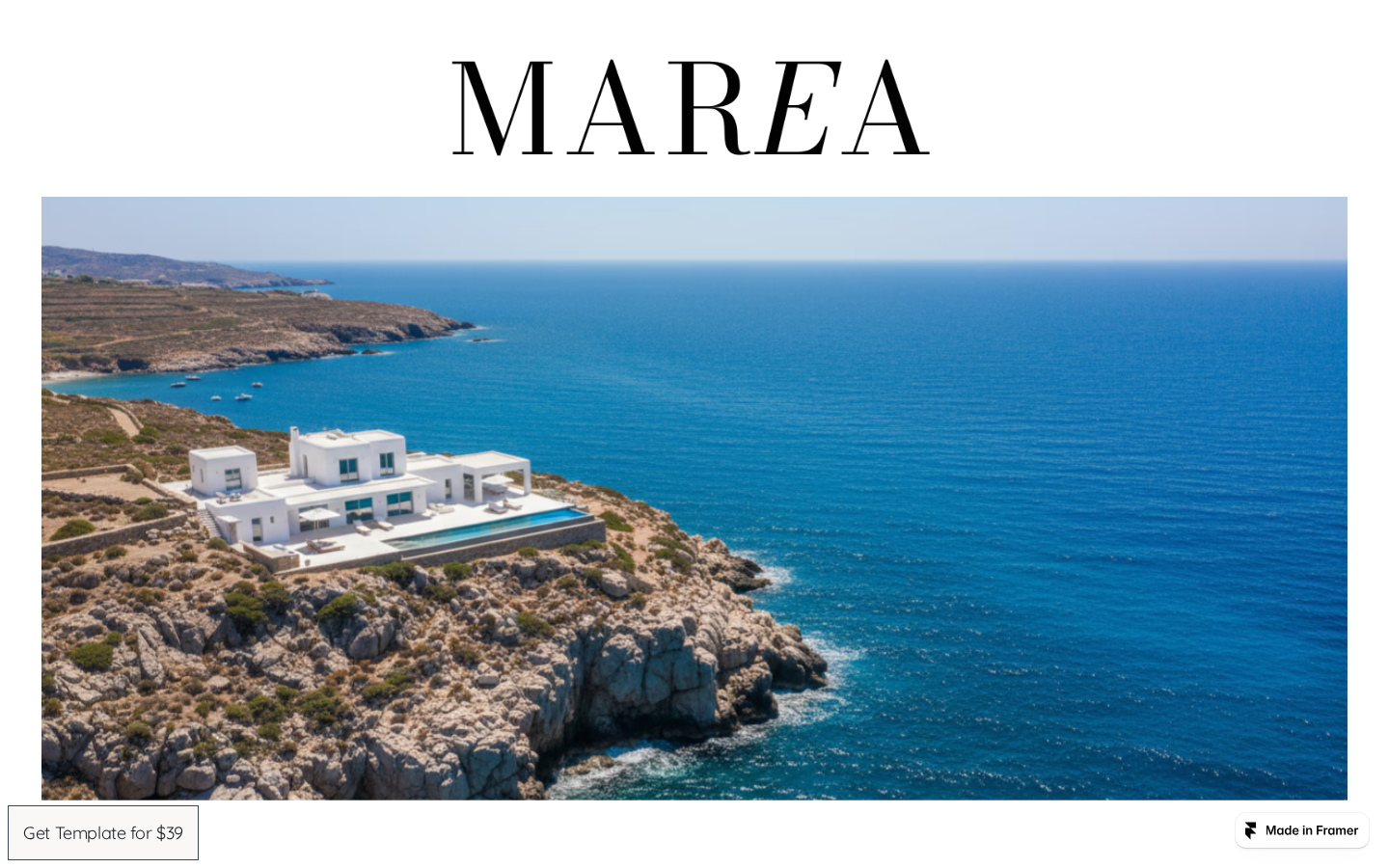 Marea Suites template preview