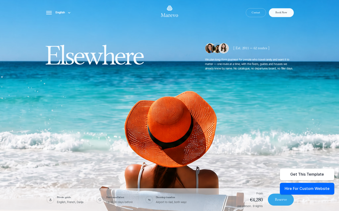 Marevo template preview
