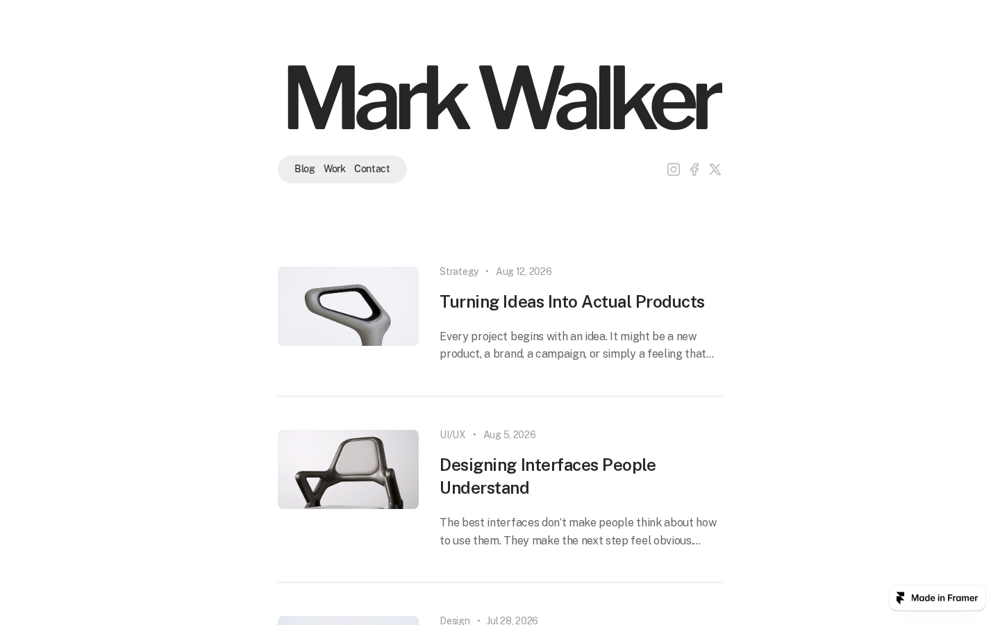 Mark Walker template preview