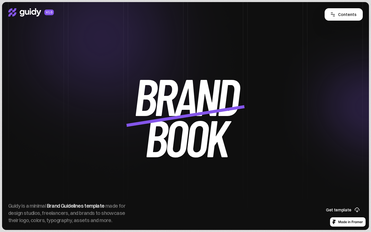 Marka | Brandguide template preview
