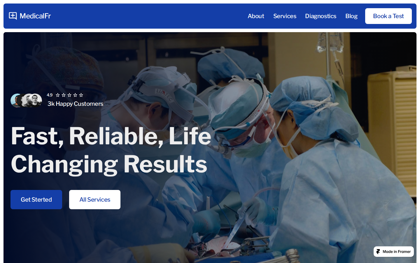 MedicalFr template preview
