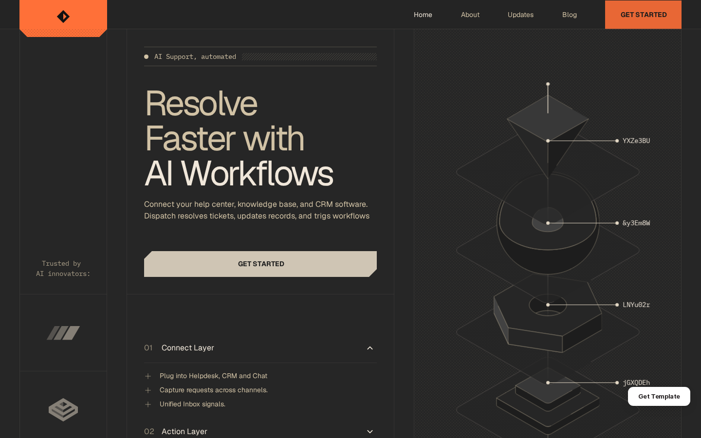 Meridian Template template preview