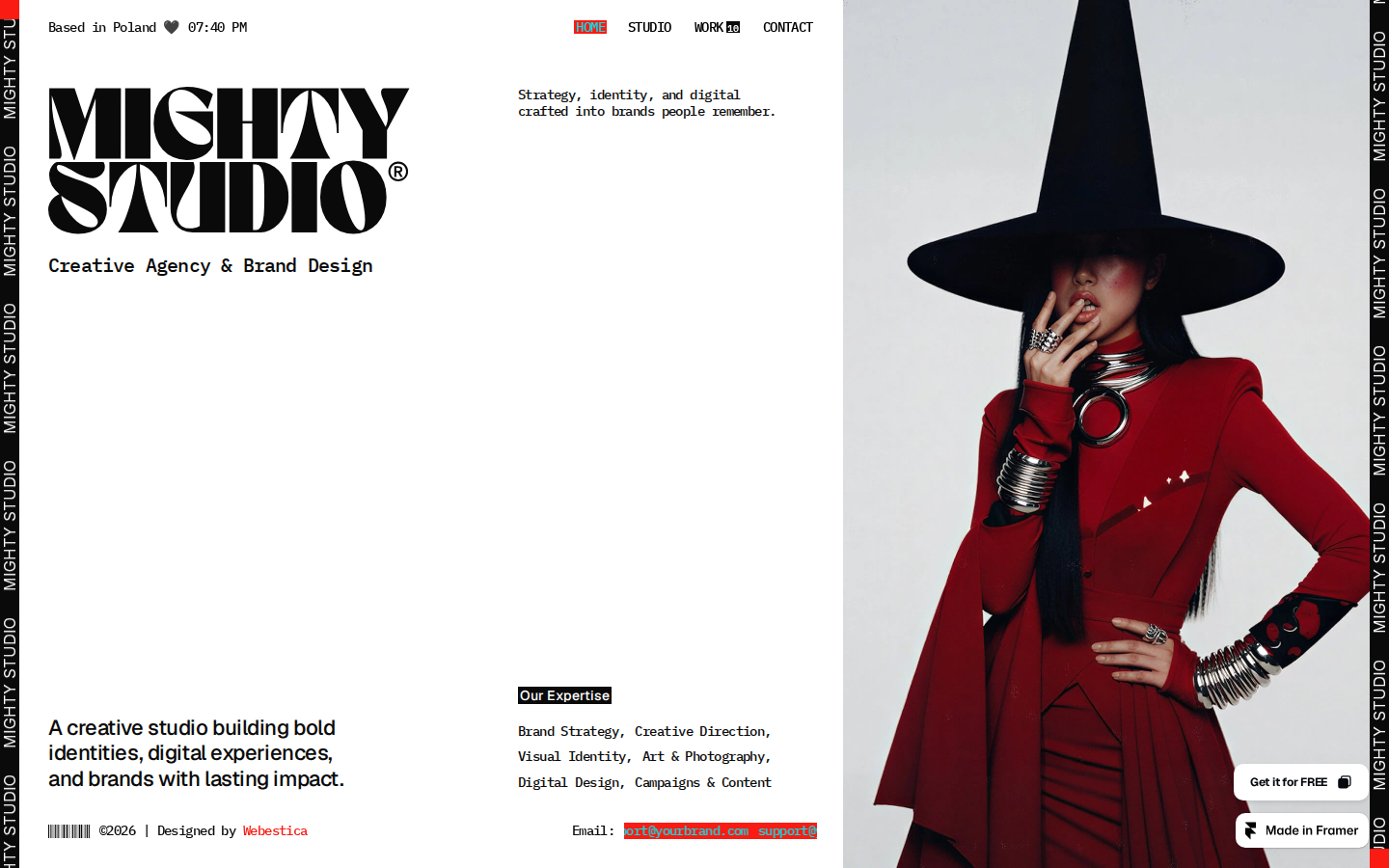 Mighty Studio template preview