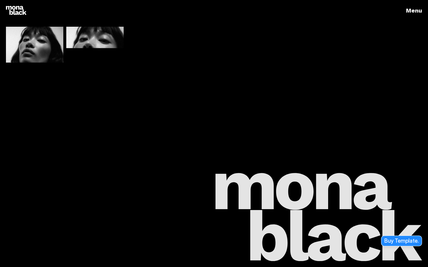 Mona Black template preview