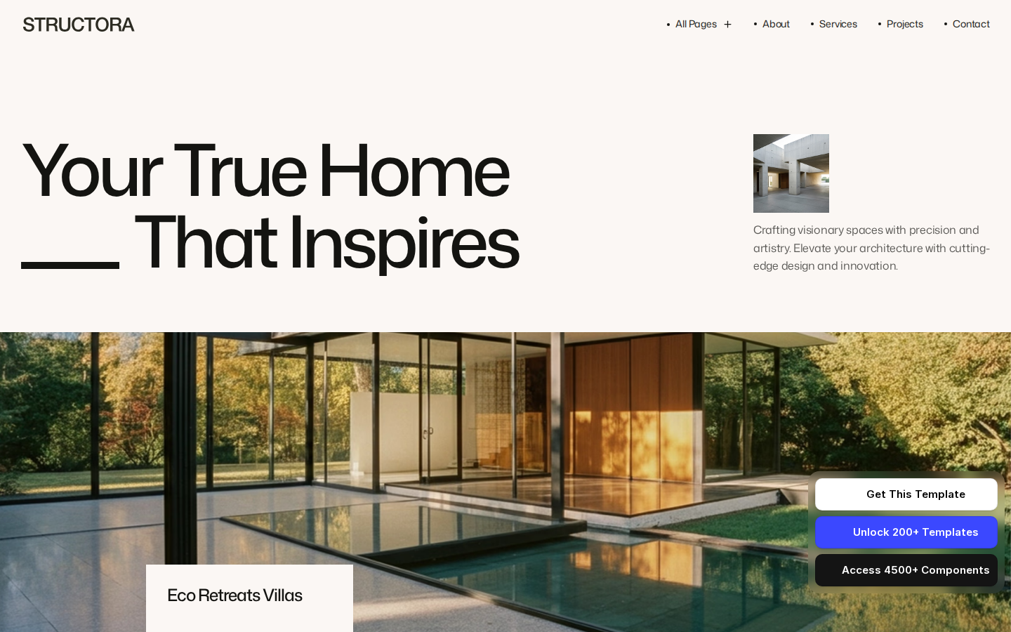 Morrow House template preview